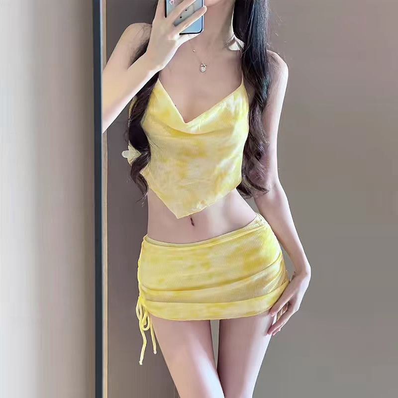 Bandage - Ensembles de bikini tie-dye macaron pour