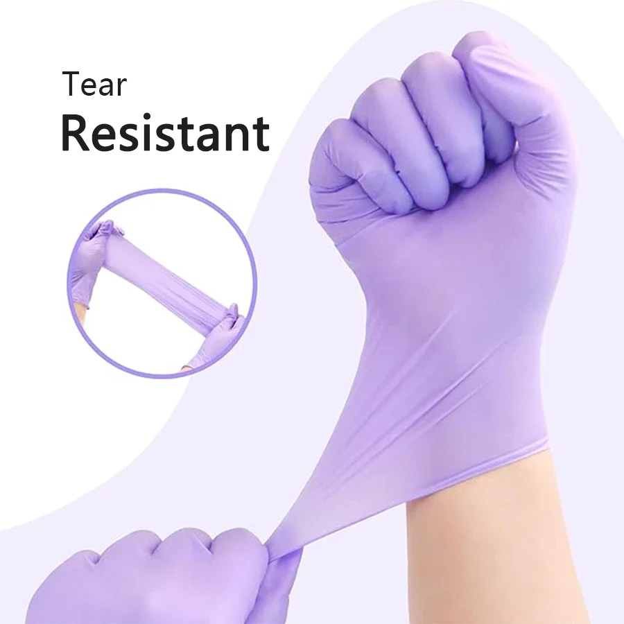Gants jetables en Nitrile viol - Medical Gloves avis et prix
